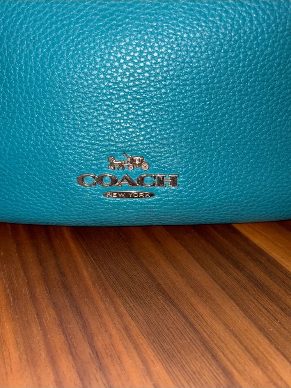 Coach Teal Leather Harley Hobo Shoulder Bag